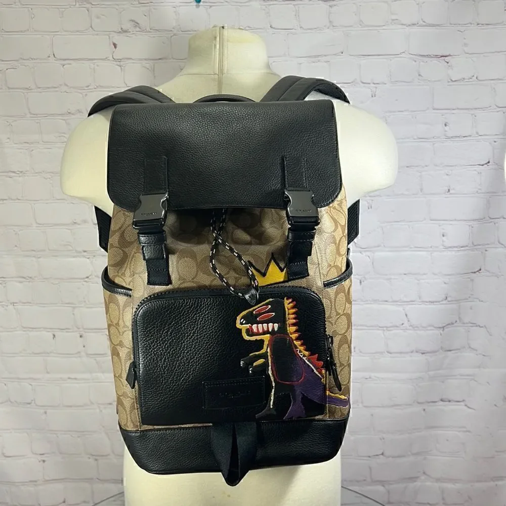 COACH X MICHEL JEAN BASQUIAT “Pez Dispenser” track backpack limited edition nwt